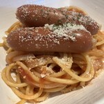 KITCHEN RYU - ソーセージグリルをのせたナポリタン