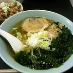 蔵八 今市店 - わかめラーメン、チャーシュー丼ミニ