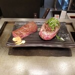 極味や 東京駅店 - 極味やハンバーグ（Mサイズ）＆特選伊万里牛ステーキ