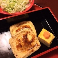 東京 芝 とうふ屋うかい - あげ田楽  葱たっぷりと