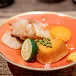 鳥茂 - 黒豚と豆腐のすき焼き