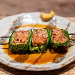 鳥茂 - ピーマンの肉詰め