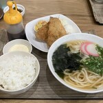 うどん家 丸孝 - アジフライ定食¥980-