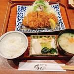 Myoudai Katsuya Man Saku - 特上黒豚熟成ロースかつ膳