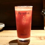 餃子とスパークリング バブルス - クセになるトマトサワー