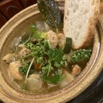 のん処 - 魚介類のアヒージョ