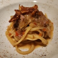 JAM17 DINING - カルチョフィとサルシッチャのラグーパスタ