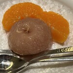 紀尾井町 とんかつ・洋食ひとみ - オレンジといちじくのコンポート