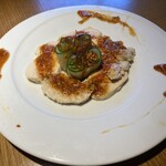 碧と風 - 大山どり（よだれ鶏 自家製黒酢ソース）￥750