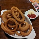 たこの助 - オニオンリング 300円、この値段でこの量！そして美味しい！