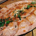 Bistro meat man - 低温調理した牛タンカルパッチョ