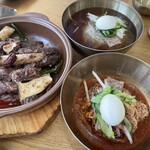 강남면옥 본점 - カルビチム、ビビン麺、水冷麺