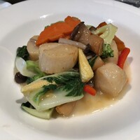 四川 - 帆立貝柱と野菜の炒め