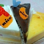 nico - ふわふわショートケーキ、濃厚チョコケーキ、濃厚チーズケーキ