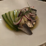 クスクス ルージール - イワシのマリネディル風味