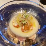 ラ シャンス - オマール海老と雲丹　ホワイトアスパラガスのブランマンジェ