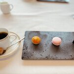 ラ シャンス - 食後の珈琲には小さな焼き菓子が付いてました