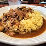 ムーンボウ - 茄子と挽肉のカレー