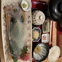 対馬のどぐろとイカ活き造り 博多 魚蔵 都ホテル店 - 