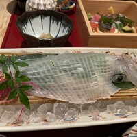 対馬のどぐろとイカ活き造り 博多 魚蔵 都ホテル店 - 