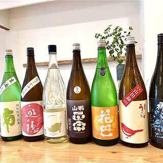 Seasonal unprocessed sake and local sake