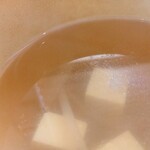 カフェ マメフク - ランチ味噌汁