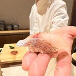 銀座 しのはら - 春子鯛の握り