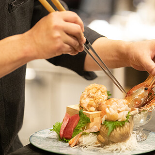 新潟県産の良質な鮮魚と和牛をふんだんに使用した創作料理