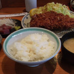 野風増 - ロースかつ定食（２００ｇ）