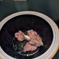 焼鳥 天赦 - 信玄鶏砂肝柚子ジュレ