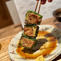 鳥茂 - ピーマンの肉詰め