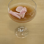 レストランぶどうの森 レ・トネル - 桃のカクテル