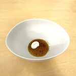 レストランぶどうの森 レ・トネル - 黒トリュフのクリームブリュレ