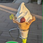松江市宍道ふるさと森林公園 - 季節限定イベントの四つ葉のクローバーソフト。(現在はしていません。また来年すると思います)