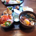 平八 - バラちらしとそばセット