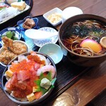 平八 - バラちらしとそばセット