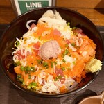 鮪市場 - 五種の海鮮ちらし丼（700円）