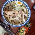 そば処 太郎亭 - 肉そば　冷　大盛