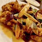 杏花村 - 鶏肉の麻辣炒めのアップ