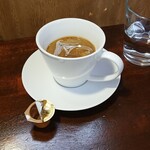 キッチン ブルー グローブ - ホワイトコーヒーにします