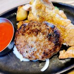 ステーキのどん - ハンバーグ＆ハーフチキングリルランチ