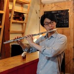 みゆき珈琲 - フルート（店主）　山本優音（やまもと・ゆうと）さん
