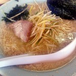 吉間家 - ネギラーメン（コッテリ　麺固め）半ライス　2014年3月