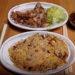 中華　長太郎飯店 - 料理写真:2024年6月　油淋鶏+チャーハン　1500+1300円