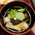大黒屋 - お吸い物を肝吸いに変更