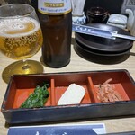 岐阜県のおいしいお酒とお料理 円相 くらうど - 仕事前でノンアルビールとお通し