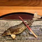 日本料理 太月 - 量少なめコース２５３００円。長良川天然鮎。このサイズがちょうど良きですね。頭から尻尾まで、肝もギッシリで、素晴らしい味わいです。