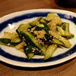 炭焼 焼き鳥 軒 - たたきキューリ：350円