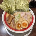 自家製太打麺 勢拉 稲毛店 - ☆特製ラーメン　¥1090  具は油そばと同じ