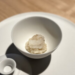 レスピラシオン - ⑮ガス海老のアロスカルドソ(スペインの雑穀)